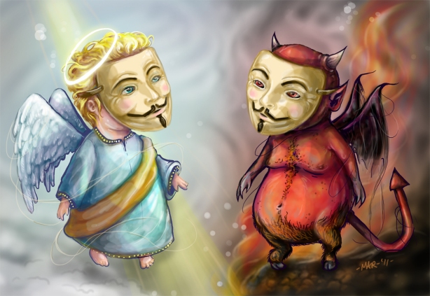 Anonymous Good and Evil (Artwork by Mar - sudux.com)